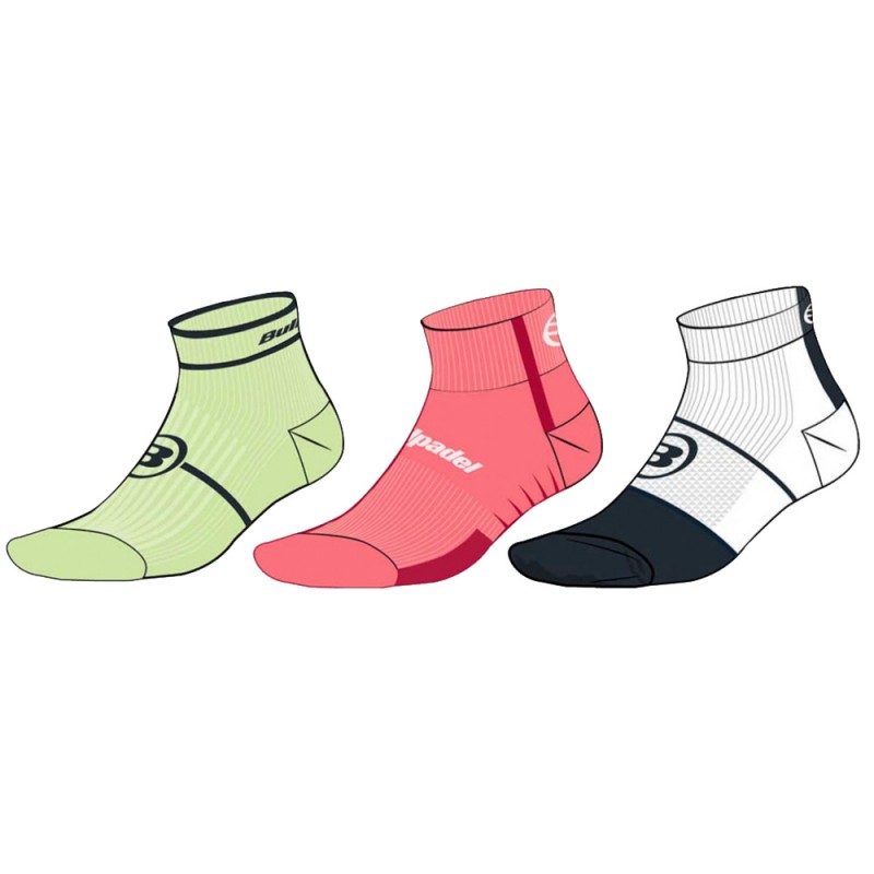 socks Bullpadel BP2402 pack 3 färger socks Bullpadel BP2402 pack 3 färger