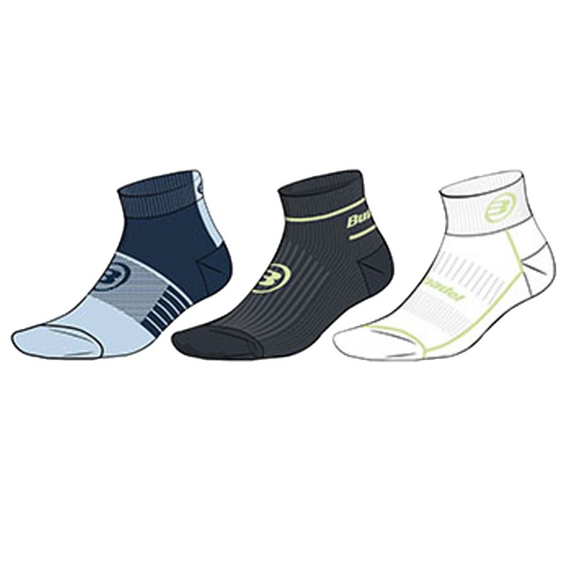 socks Bullpadel BP2410 pack 3 färger socks Bullpadel BP2410 pack 3 färger