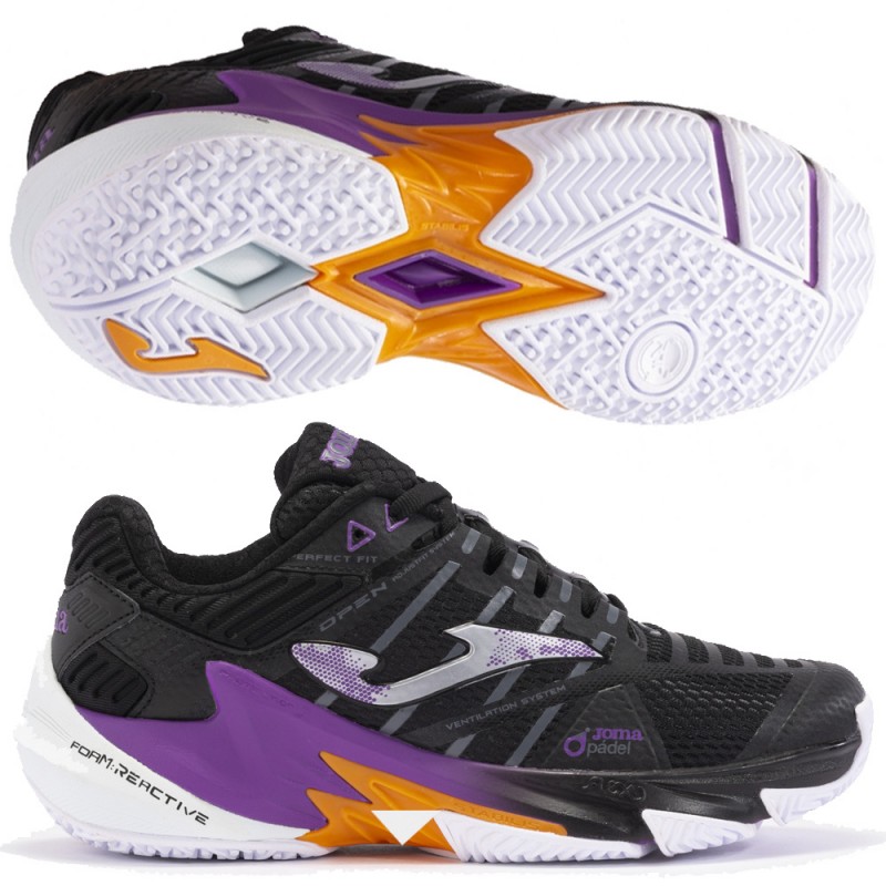 Joma Open Lady 2401 black 2024 padelskor Joma Open Lady 2401 black 2024 padelskor