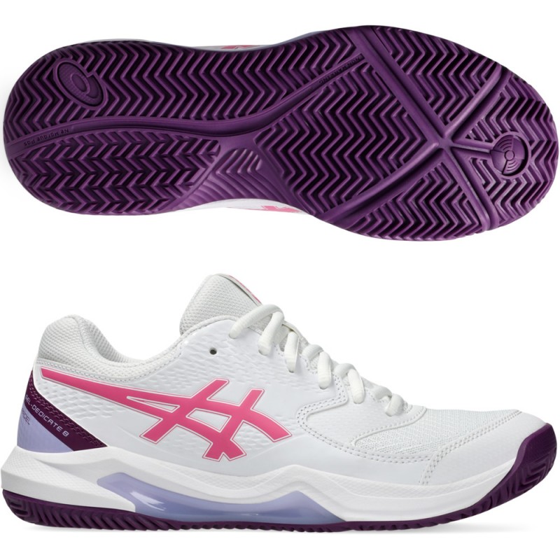 Asics Gel Dedicate 8 Padel white dragon fruit 2024 padelsko Asics Gel Dedicate 8 Padel white dragon fruit 2024 padelsko
