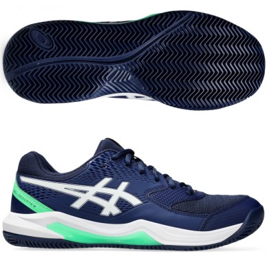 Asics Gel Dedicate 8 Clay blue expanse white 2024 padelskor