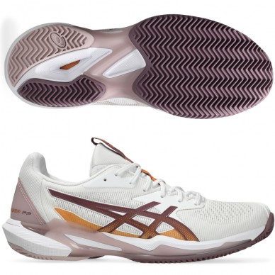 Asics Solution Speed FF 3 Clay white dusty mauve 2024 padelskor