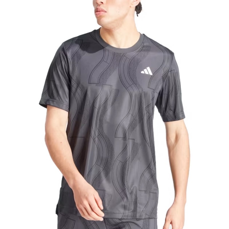 Adidas Club Graph svart kol t-shirt Adidas Club Graph svart kol t-shirt