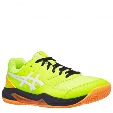 Asics Gel Dedicate 8 Padel safety yellow white 2024 padelskor