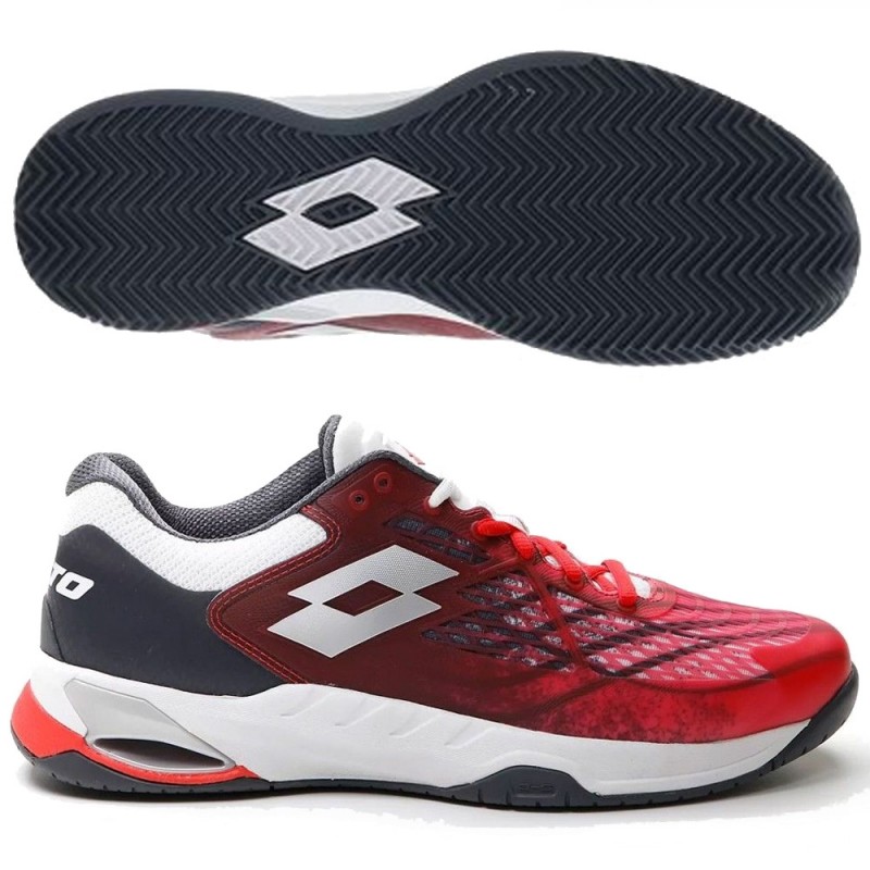 Lotto Mirage 100 Clay red white 2024 padelskor Lotto Mirage 100 Clay red white 2024 padelskor