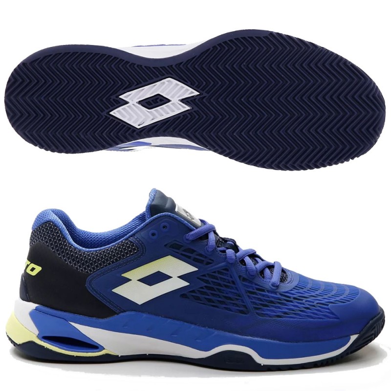 Lotto Mirage 100 Clay blue yellow 2024 padelskor Lotto Mirage 100 Clay blue yellow 2024 padelskor