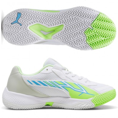 Puma Nova Court vit lysande blå 2024 padelskor