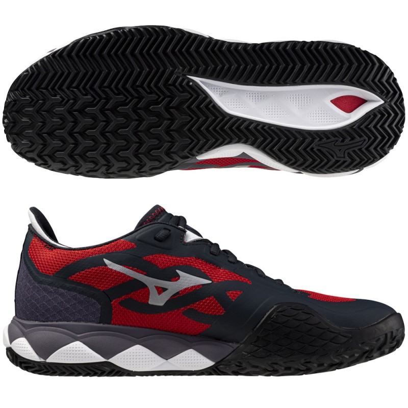 Mizuno Wave Enforce Tour Padel graystone salsa 2024 padelskor Mizuno Wave Enforce Tour Padel graystone salsa 2024 padelskor