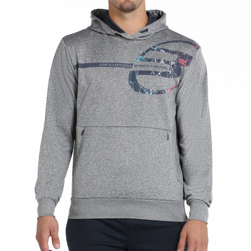 Bullpadel Baiona gråmelerad sweatshirt