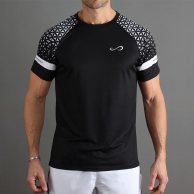 Endless Feisty Geo svart vit t-shirt