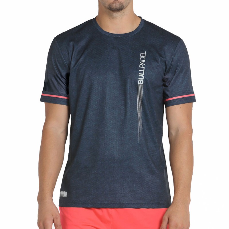 Bullpadel Camari marinblå melerad t-shirt Bullpadel Camari marinblå melerad t-shirt