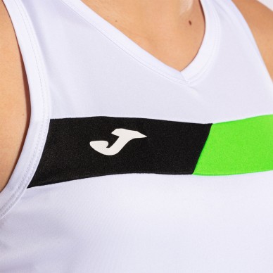 Joma Court vit grön flurorescerande t-shirt