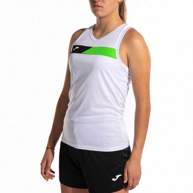 Joma Court vit grön flurorescerande t-shirt