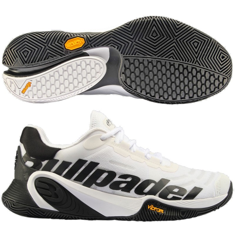 Bullpadel Vertex Vibram 24I white black 2024 padelskor Bullpadel Vertex Vibram 24I white black 2024 padelskor