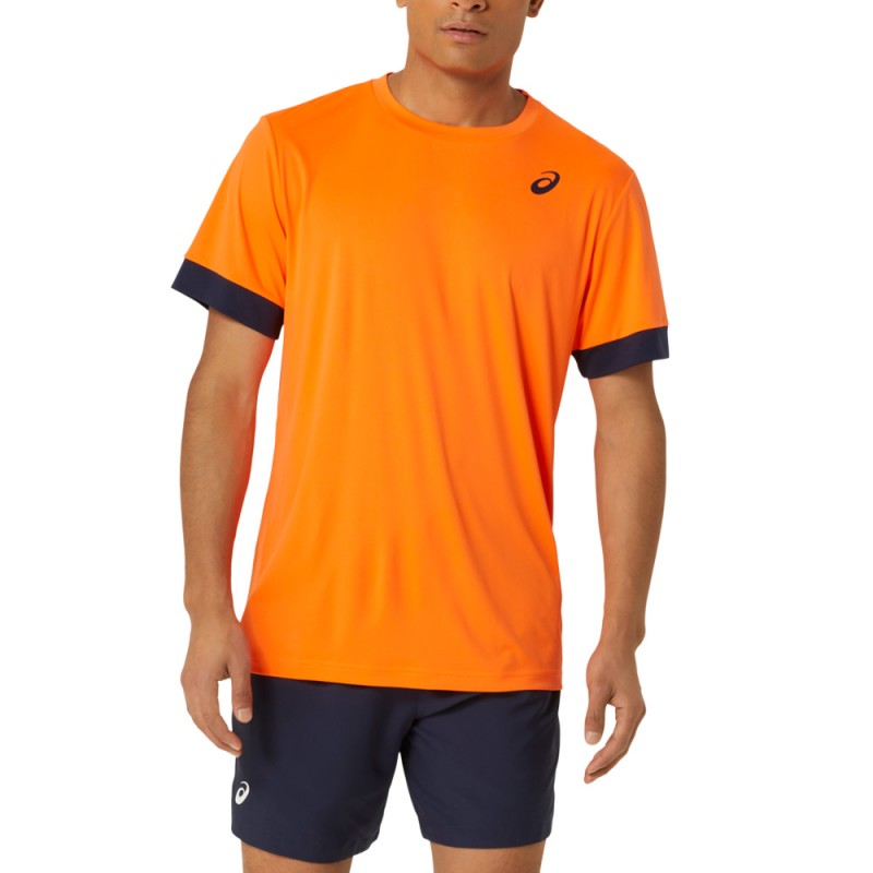 Asics Men Court SS Top orange t-shirt Asics Men Court SS Top orange t-shirt