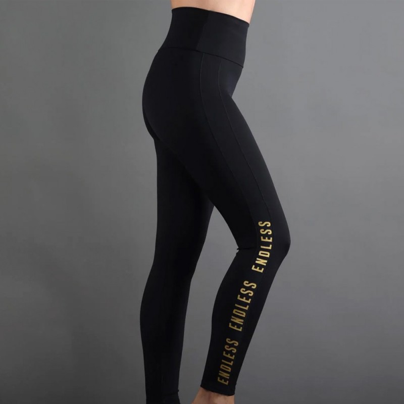 Endless Syncro svart guld tights Endless Syncro svart guld tights