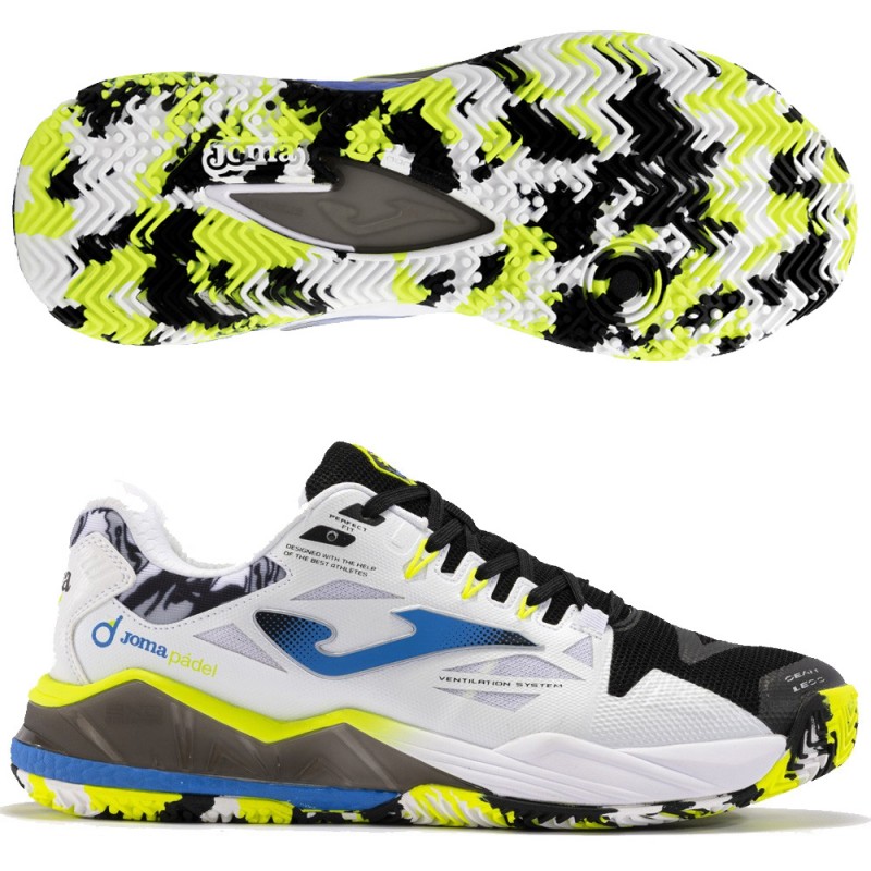 Joma Spin Men 2431 black white 2024 padelskor Joma Spin Men 2431 black white 2024 padelskor