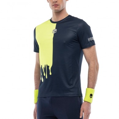 Hydrogen Drip Tech marinblå fluor t-shirt
