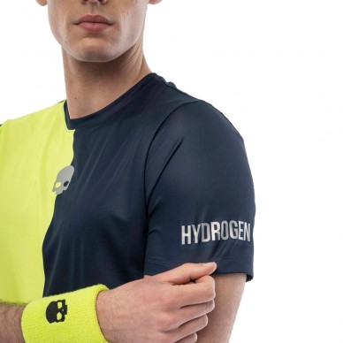 Hydrogen Drip Tech marinblå fluor t-shirt