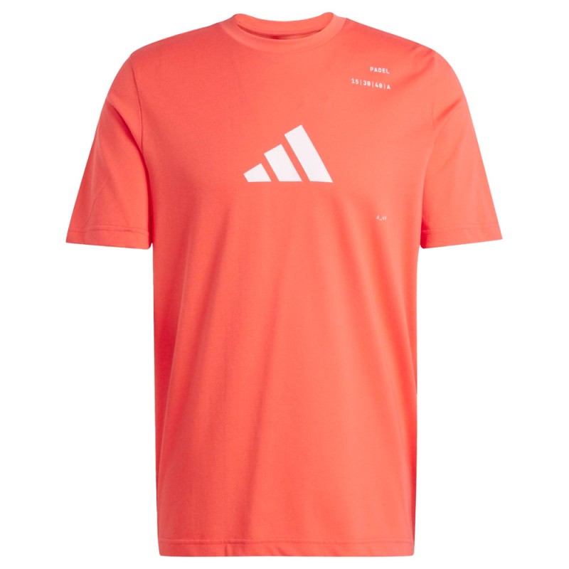 Adidas M Padel röd t-shirt Adidas M Padel röd t-shirt
