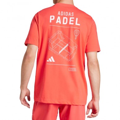Adidas M Padel röd t-shirt