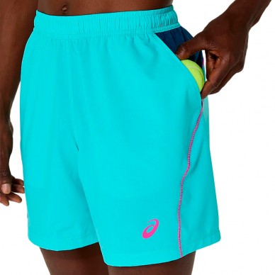 Asics Padel Court 7IN turquoise blå Short