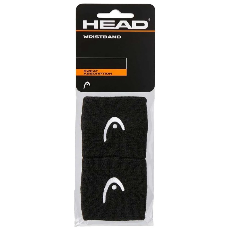 Muñequeras Head 2.5" negras