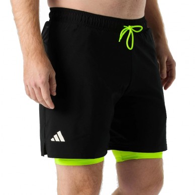 Adidas Club 2IN1 svart gul short