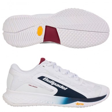 Bullpadel Neuron Vibram burdeos white 2025 padelskor