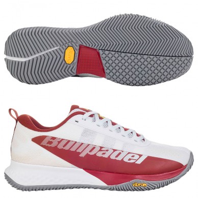Bullpadel X-Plo Vibram 25I maroon white 2025 Padelskor