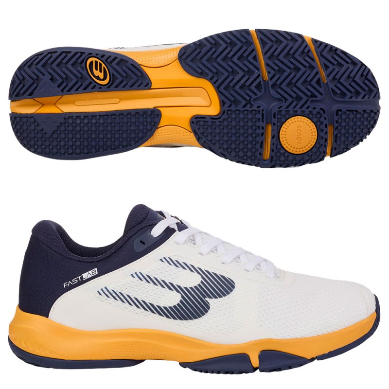 Bullpadel padelskor Hybrid Fly 25I vit orange 2025