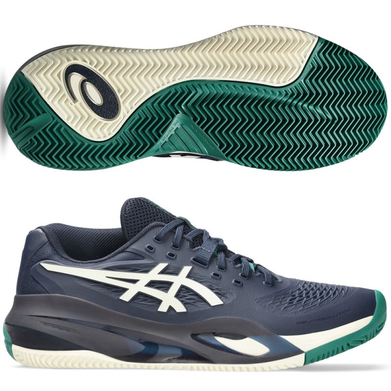 Asics Gel Resolution X Clay midnight cream 2025 padelskor Asics Gel Resolution X Clay midnight cream 2025 padelskor
