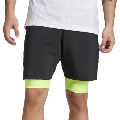 Adidas Club 2IN1 svart gul short