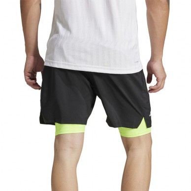 Adidas Club 2IN1 svart gul short