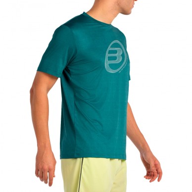 Bullpadel Lande mörkgrön melange T-shirt
