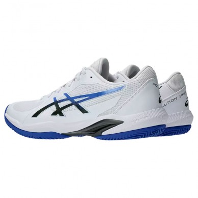 Asics Solution Swift FF2 Clay vit mörk kobolt 2025 Padelskor