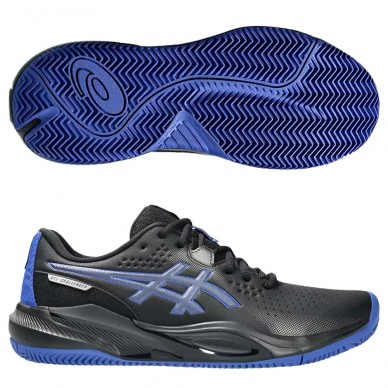 Asics Gel Challenger 15 Clay svart mörk kobolt 2025 padelskor