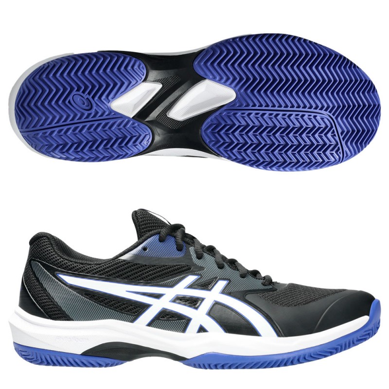 Asics Game FF Clay black white 2025 padelskor
