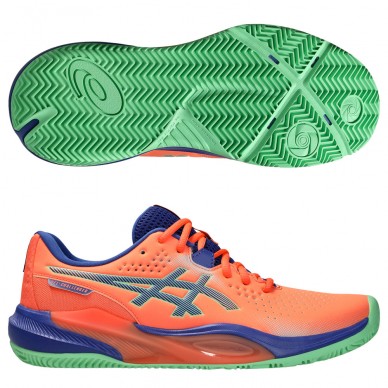 Asics Gel Challenger 15 Padel vivid coral dark cobalt 2025 Padelskor