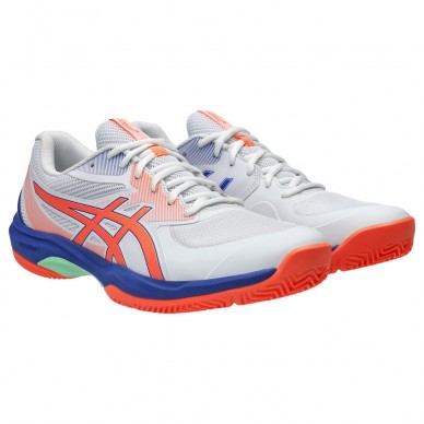 Asics Game FF Padel white vivid coral 2025 padelskor