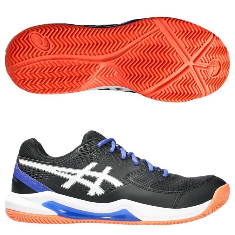 Asics Gel Dedicate 8 Padel black white 2025 padelskor Asics Gel Dedicate 8 Padel black white 2025 padelskor