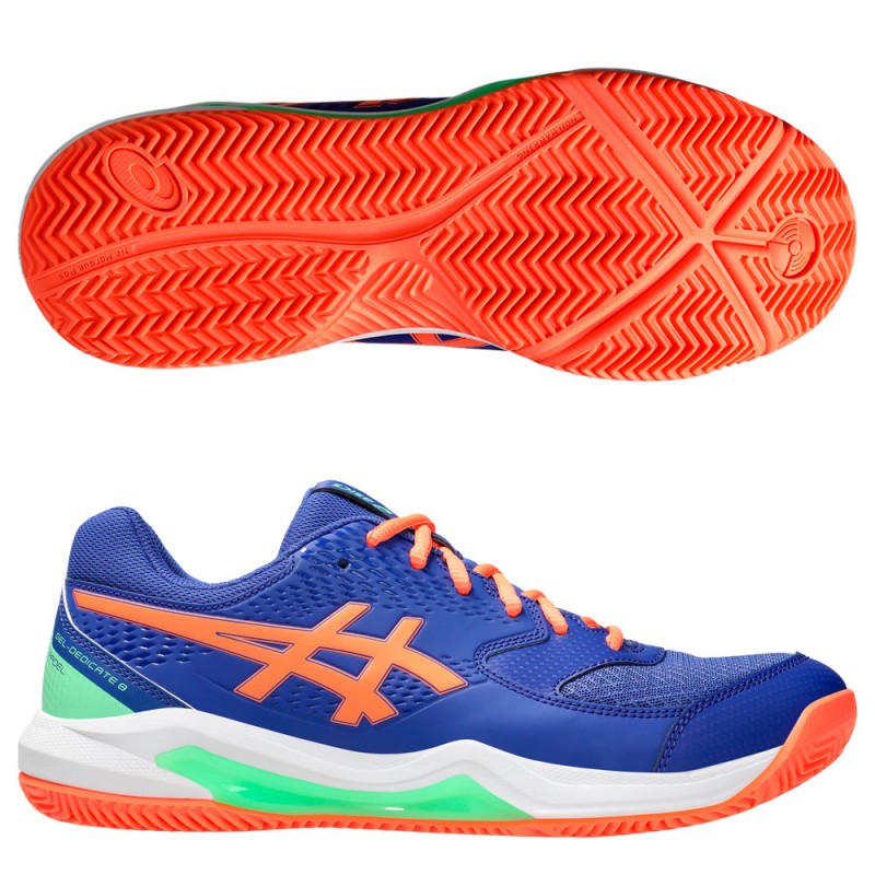 Asics Gel Dedicate 8 Padel dark cobalt vivid coral 2025 padelskor Asics Gel Dedicate 8 Padel dark cobalt vivid coral 2025 padelskor