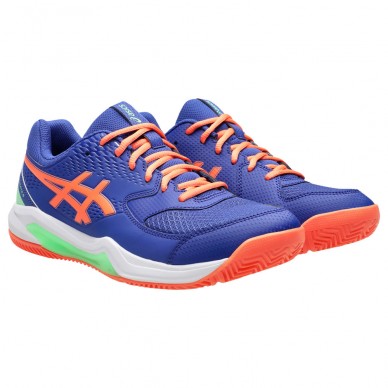 Asics Gel Dedicate 8 Padel dark cobalt vivid coral 2025 padelskor