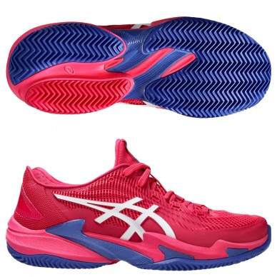 Asics Court FF3 Clay bright rose white 2025 padelskor
