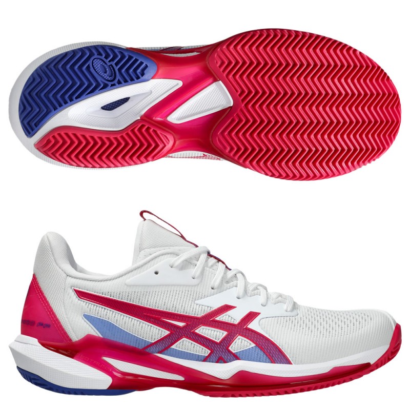 Asics Solution Speed FF3 Clay white bright rose 2025 padelskor