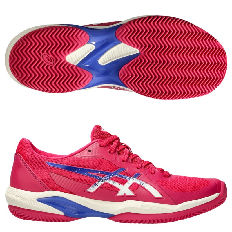 Asics Solution Swift FF2 Clay bright rose dark cobalt 2025 padelskor
