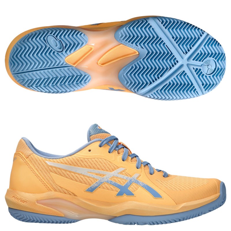 Asics Solution Swift FF2 Padel orange glow cream 2025 Padelskor