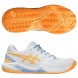 Asics Gel Dedicate 8 Padel white orange glow 2025 padelskor