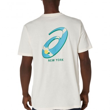 Asics Court Graphics SS Top kräm t-shirt