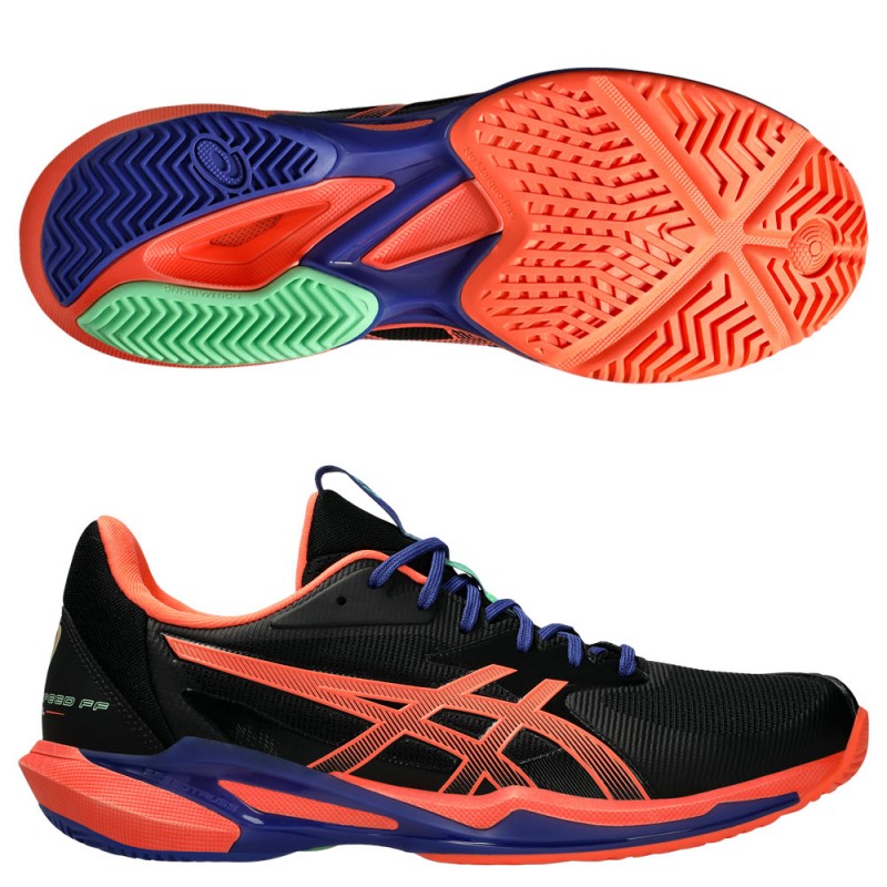 Asics Solution Speed FF3 Padel black vivid coral 2025 padelskor